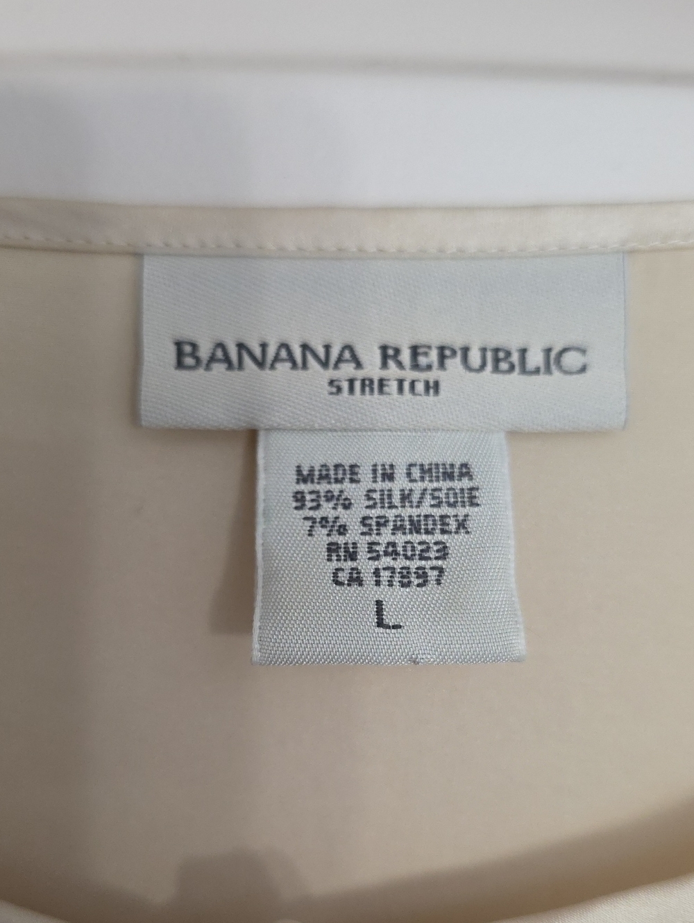 Banana Republic Cream/light Tan Blouse With Ties - Picture 8 of 9